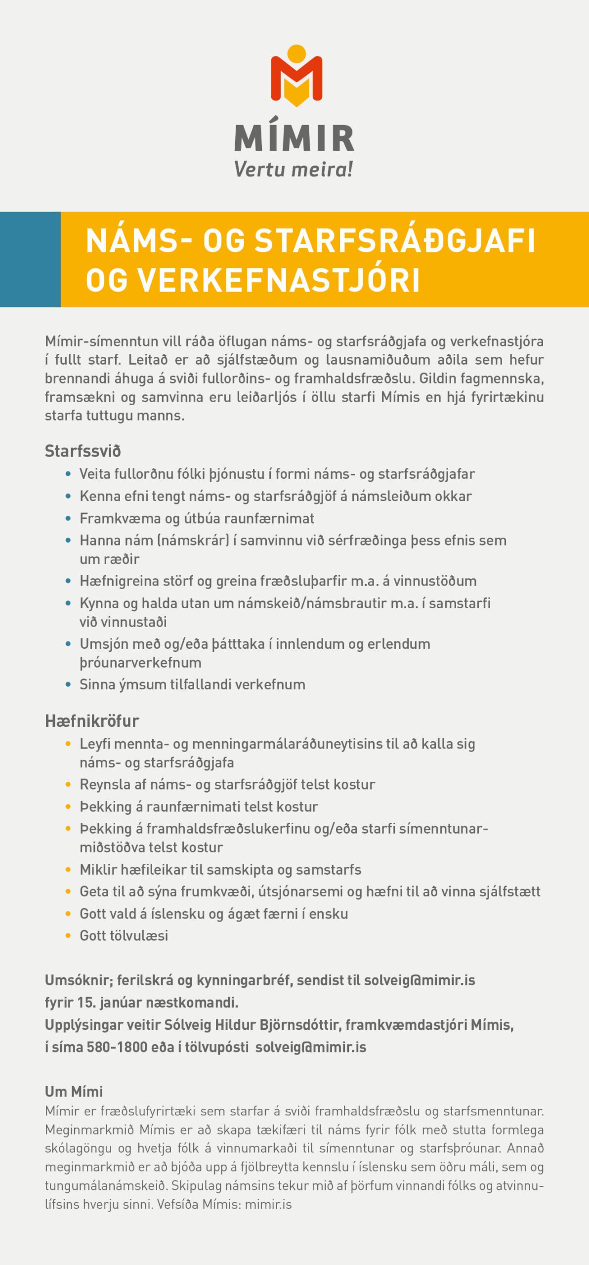 Starfsmannabreytingar