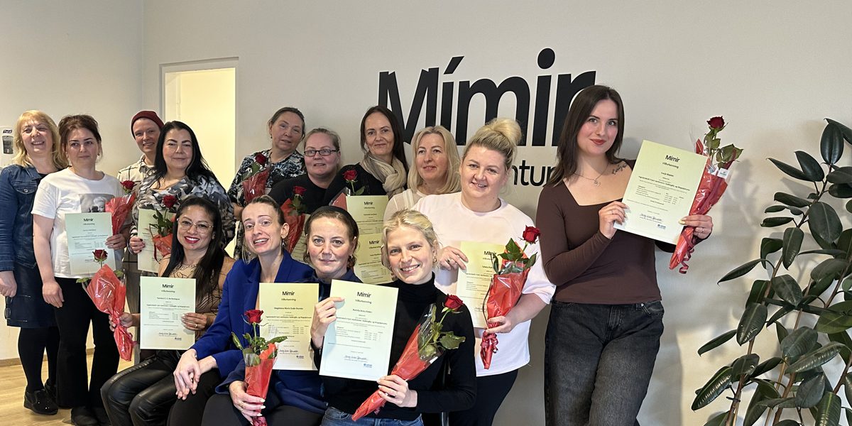 Útskrift úr fagnámskeiðum 1 og 2