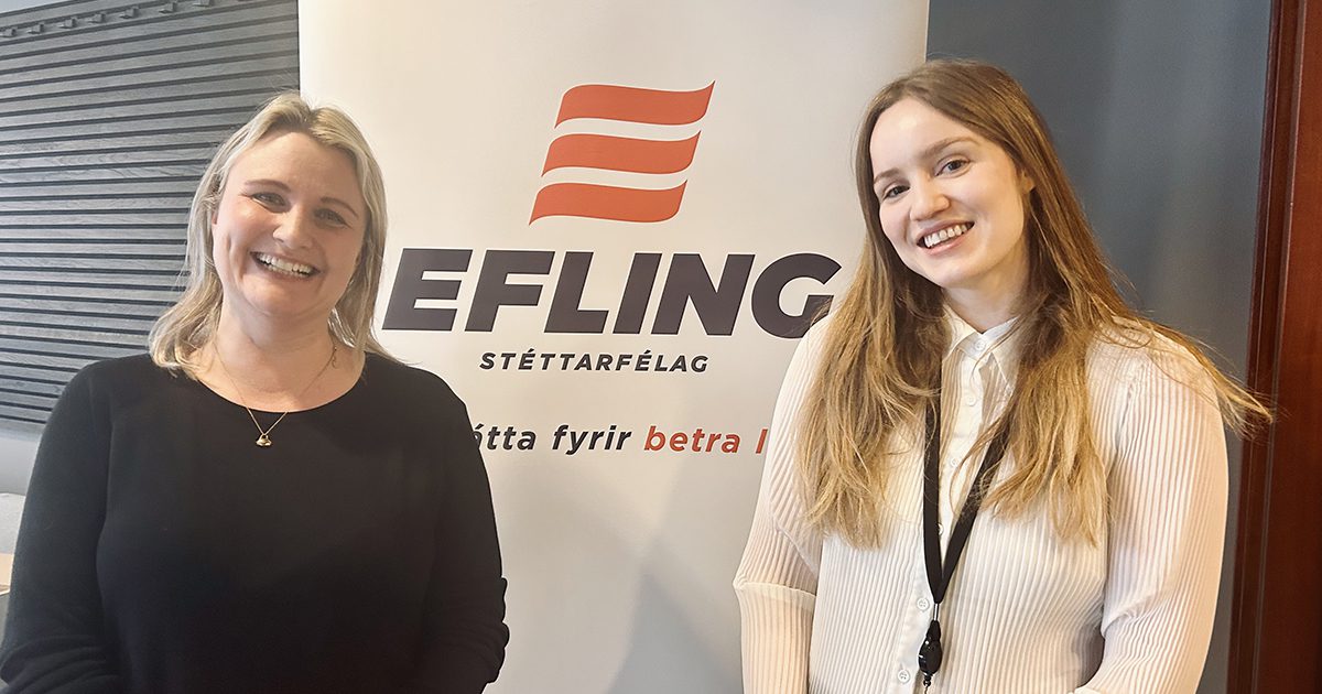 Mímis services presented at Efling's representative training courses